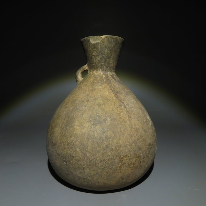 Mellemøsten, Amlash Terrakotta Kande. 1. årtusinde f.Kr. 14,2 cm H. Uden Reservepris