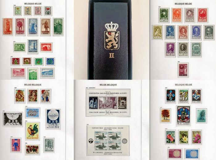 Belgien 1950/1969 - Komplette Sammlung POSTFRIS im Luxusalbum DAVO II