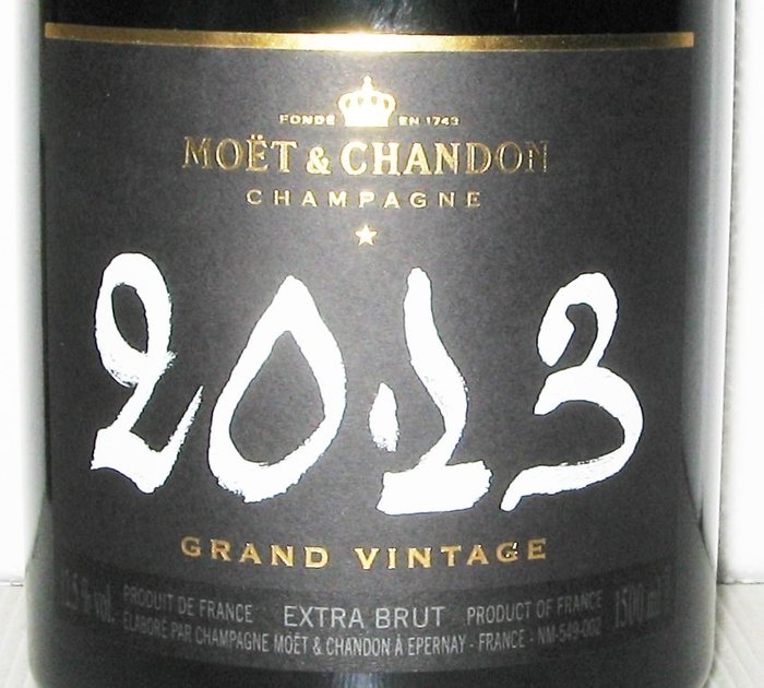 2013 Moët & Chandon Grand Vintage - Champán Extra Brut - 1 Magnum (1,5 L)
