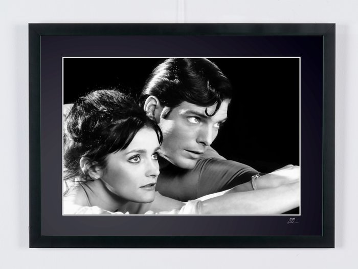 Superman The Movie 1978 - Christopher Reeves & Margot Kidder - Fine Art Photography - Luxury Wooden Framed 70X50 cm - Limited Edition Nr 01of 20 - Serial ID 30690 - Original Certificate (COA), Hologram Logo Editor and QR Code - 100% new items