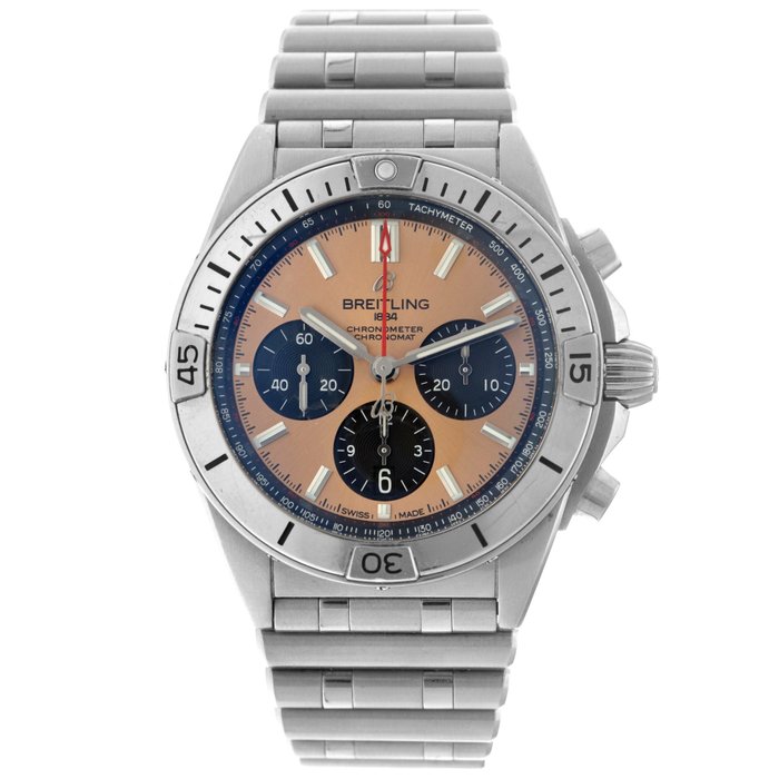 Breitling - Chronomat B01 - Copper dial - Bullet bracelet (Rouleaux) - AB0134 - Mężczyzna - 2011-obecnie