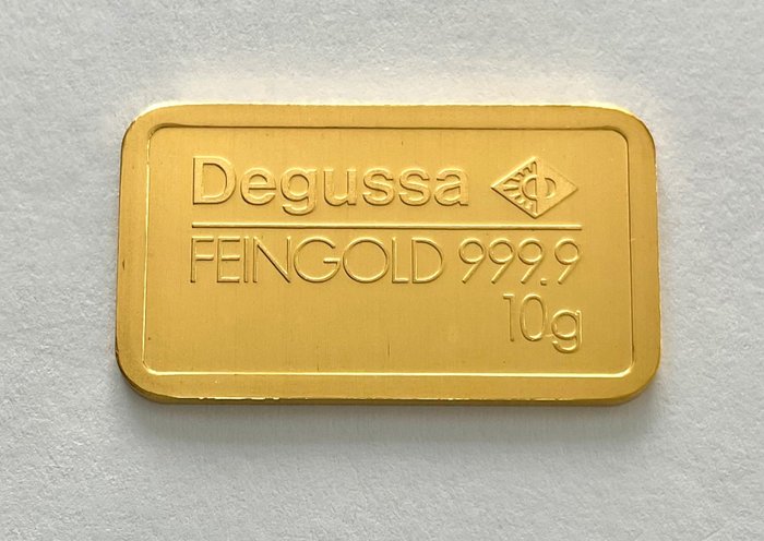 10 gramów - Złoto - Degussa