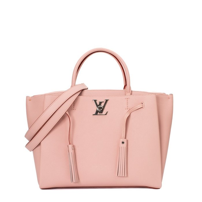 Louis Vuitton - Authenticated Handbag - Leather Pink Plain for Women, Good Condition
