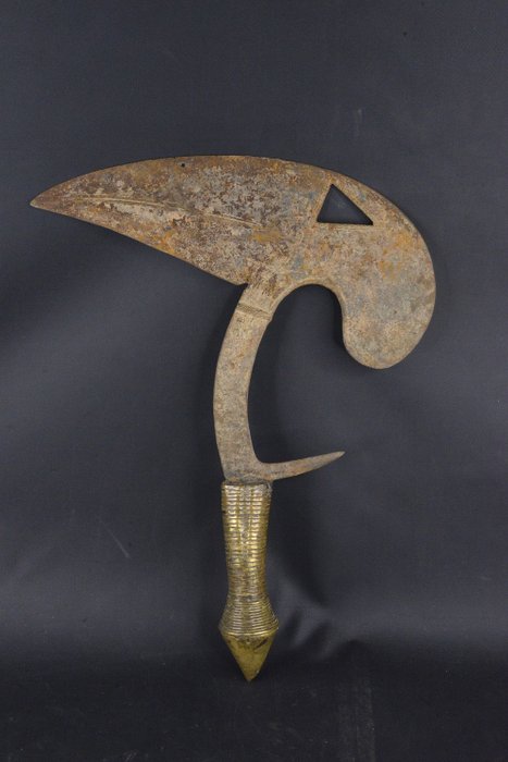 Thrown weapon / currency - Brass, Iron - Bakota - Gabon 