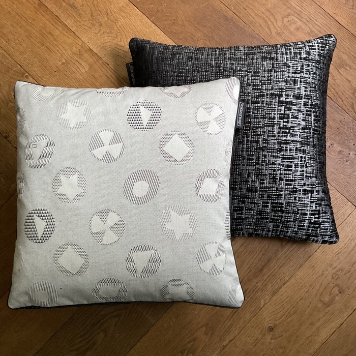 2) - Pillows made of original Fendi Casa 