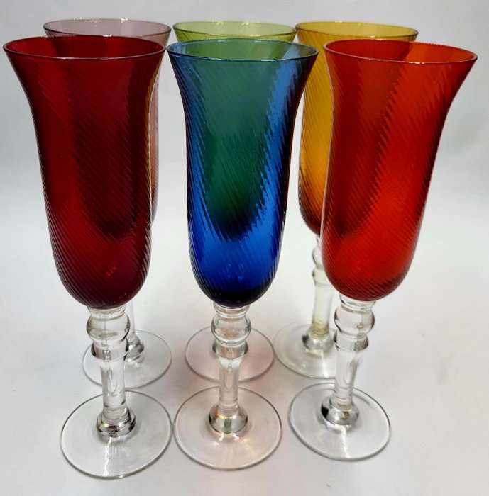 Conjunto de copos de bebidas diversas (6) - Cristal