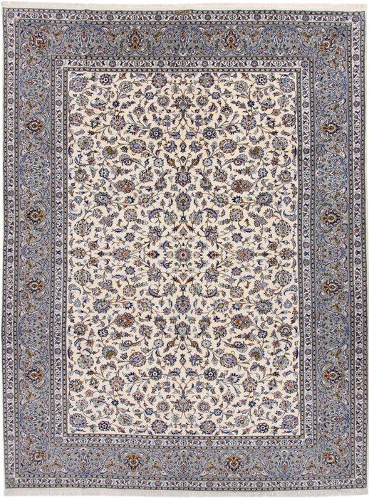 Feiner Kashan signiert Perser Teppich - Tapis - 3.9 cm - 2.93 cm
