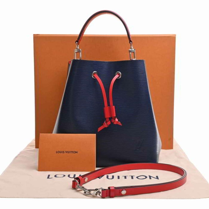 louis vuitton blue and red bag