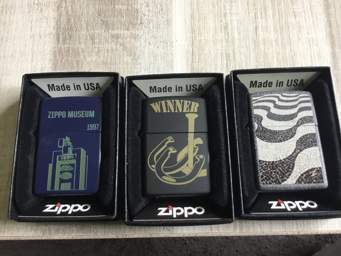 Zippo – Zippo set van 3 limited edition aanstekers – Aansteker