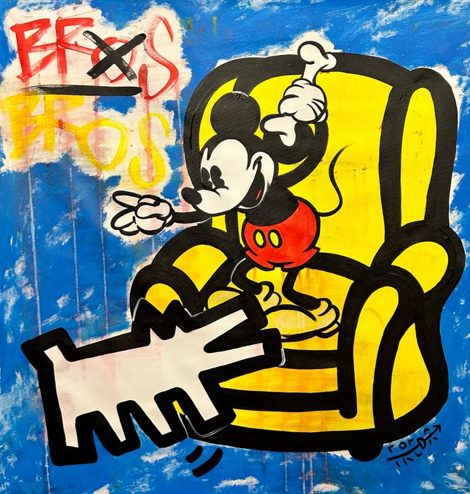 Freda People (1988-1990) - Mickey Mouse, Warhol And Haring