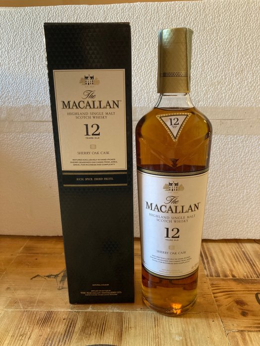 Macallan 12 years old - Sherry Oak Cask - Original bottling  - 700ml