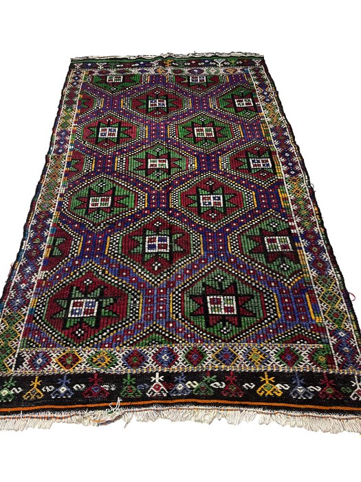 乌沙克 - 手工编织 - 凯利姆平织地毯 - 300 cm - 160 cm