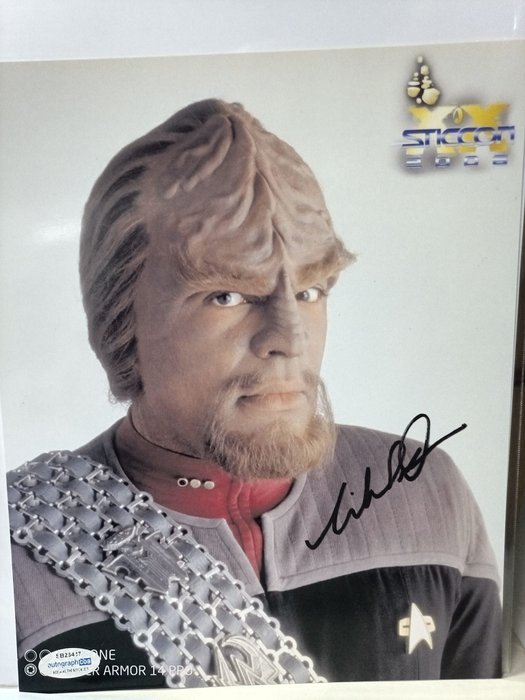 Star Trek First Contact Movie - Signed in person by Michael Dorn (+) as "WORF" - Sticcon Italy, 2006 with double COA - Autograph , photo
