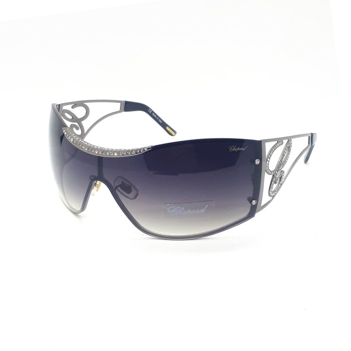 Chopard - SCH586S Embellished Shield - Okulary przeciwsłoneczne