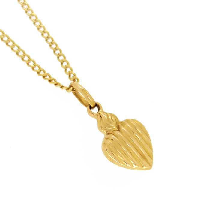 Necklace with pendant Yellow gold, 18 carats 