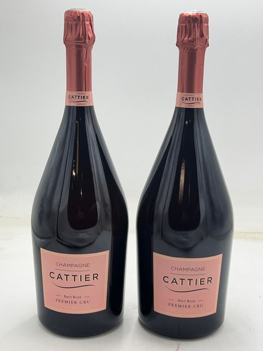 Cattier Brut Rosé - 香槟地 Premier Cru - 2 Magnums (1.5L)