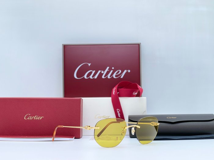 Cartier - Harmattan Gold Planted 18k - Sonnenbrille