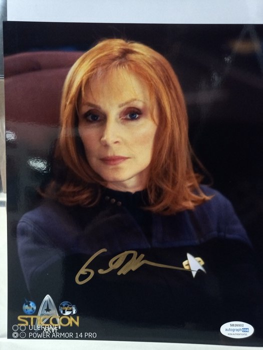 Star Trek First Contact Movie - Signed in person by Gate McFadden  (+) as " Beverly Crusher" - Starcon Italy, 2012 with double COA - Autograph , photo