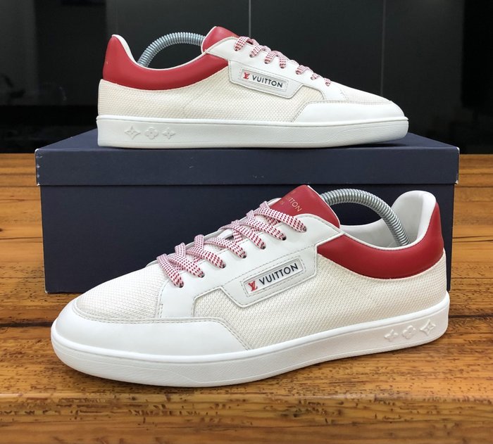 louis vuitton red trainers