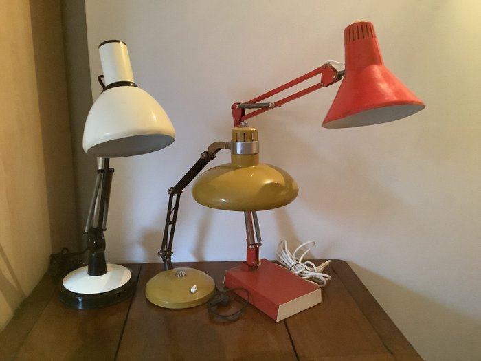 italdesign italdesign Seminara pininfarina - Table lamp (3) - lampada studio  da tavolo ITALDESIGN anni 60 lampada studio da tavolo SEMINARA anni 60 lampada  studio - Metal - Catawiki