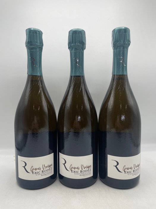 eric rodez - Eric Rodez, Grands Vintages - Champagne Grand Cru - 3 Bouteilles (0,75 L)
