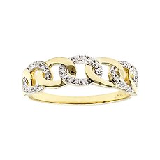 14 karaat Goud – Ring – 0.15 ct Diamant
