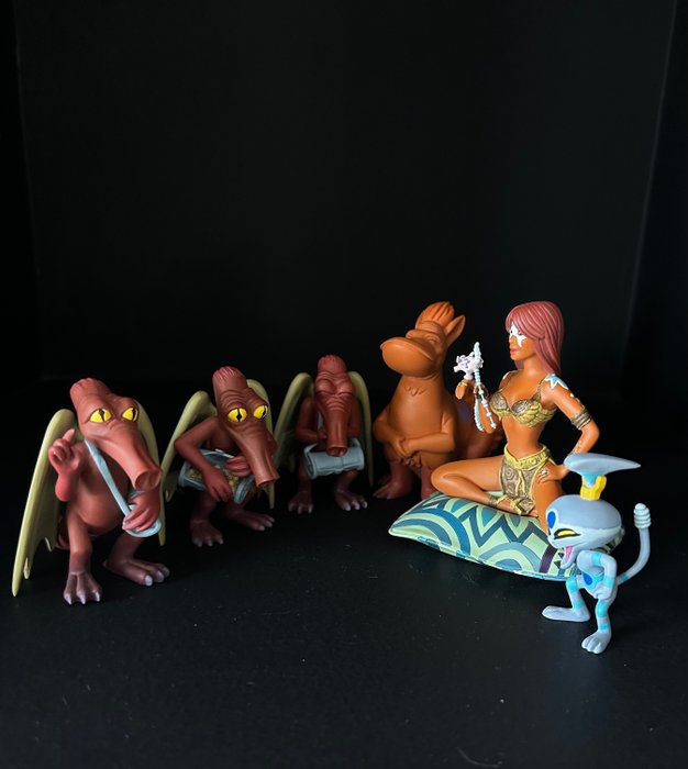 Valerian et Laureline - 6 figurines Attakus - Laureline, 3 Shingouz, le Schniarfeur & le Goumoun - (1999)