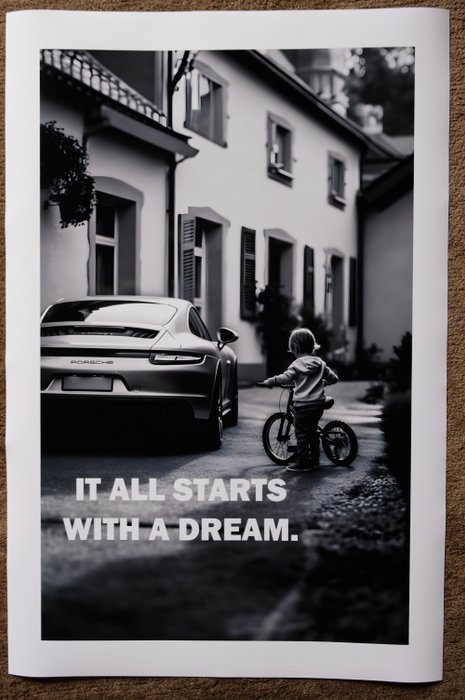 Poster|Foto - Porsche - It All Starts With A Dream - 2022