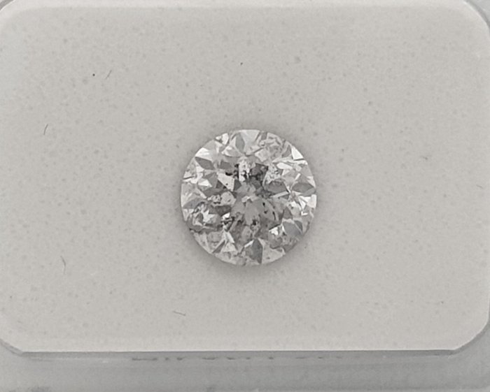 Diamant - 1.01 ct - Brillant - G - I1