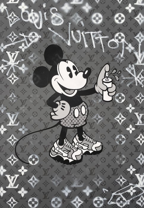 mickey mouse louis vuitton wallpaper