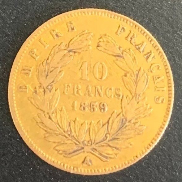 10 Francs Or 1859-A, Paris