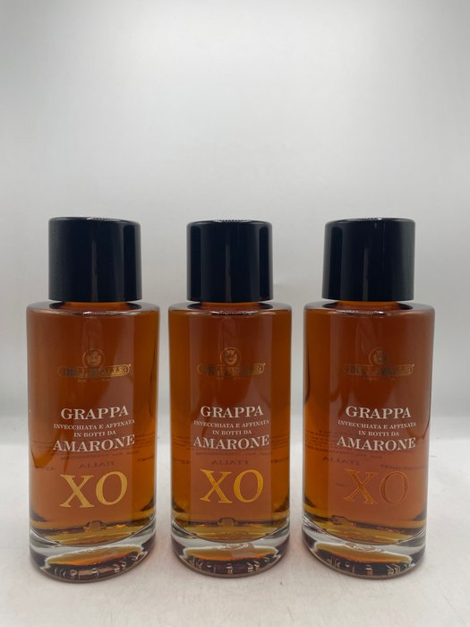 Dellavalle - Grappa di Amarone XO - 70cl - 3 flasker