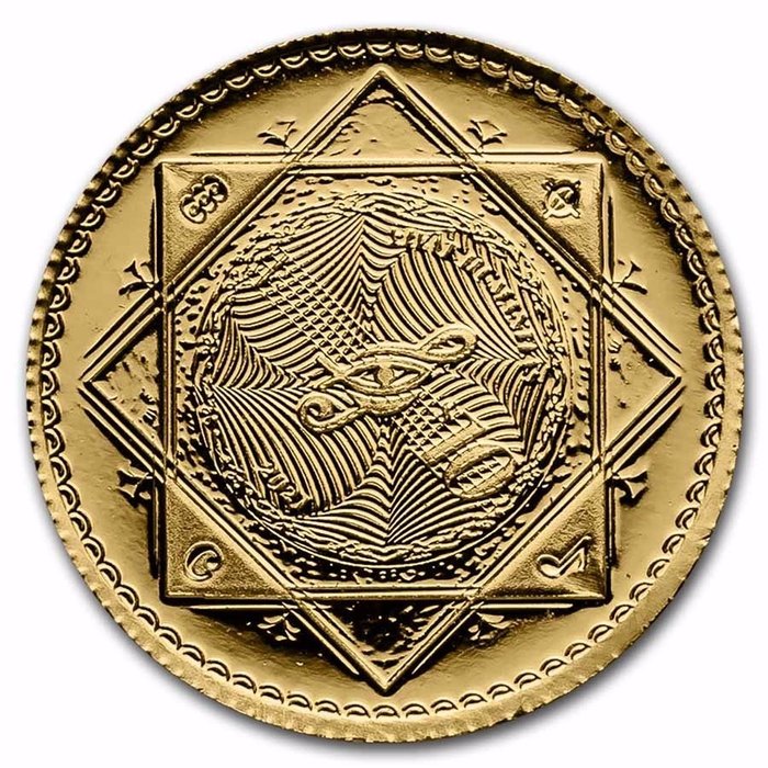 托克勞. 2021 1/10 oz Gold $10 NZD Tokelau Vivat Humanitas Coin Proof Like
