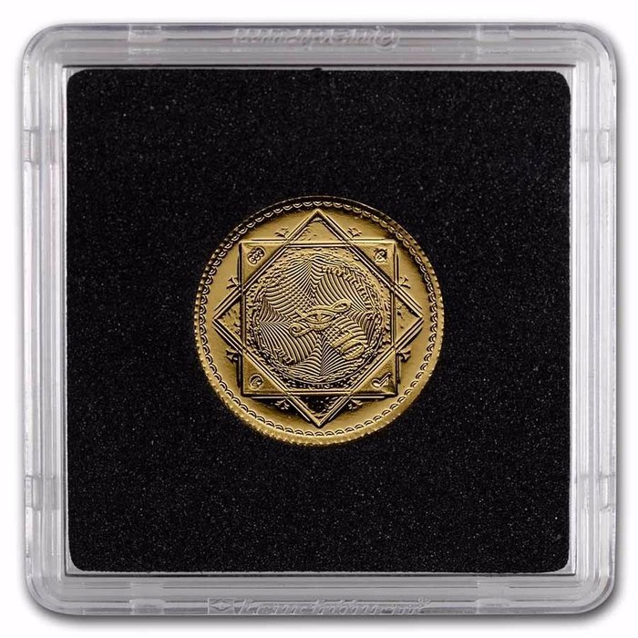 托克劳. 2021 1/10 oz Gold $10 NZD Tokelau Vivat Humanitas Coin Proof Like