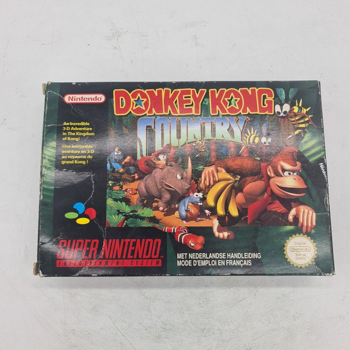 Nintendo SNES (Super Nintendo) Donkey Kong Country First edition FAH Version - Video game - In original box