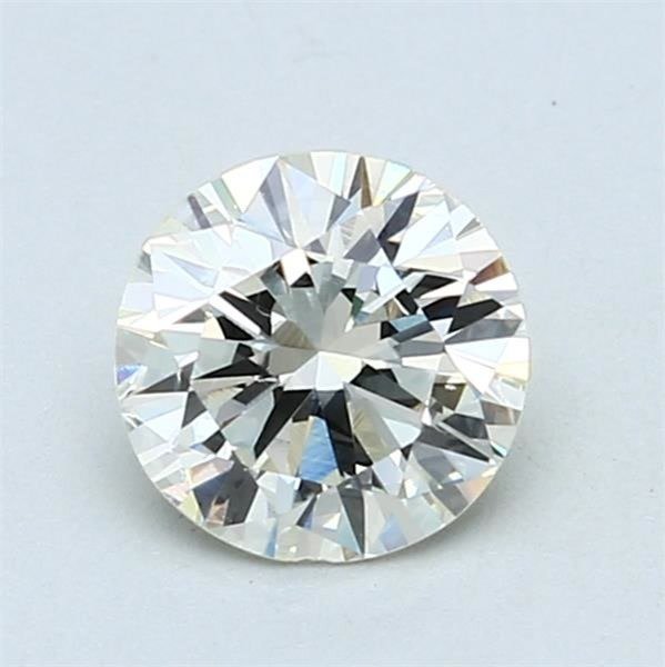 1 pcs 鑽石 - 1.03 ct - 圓形 - K(輕微黃色、從正面看是亮白的) - VS1