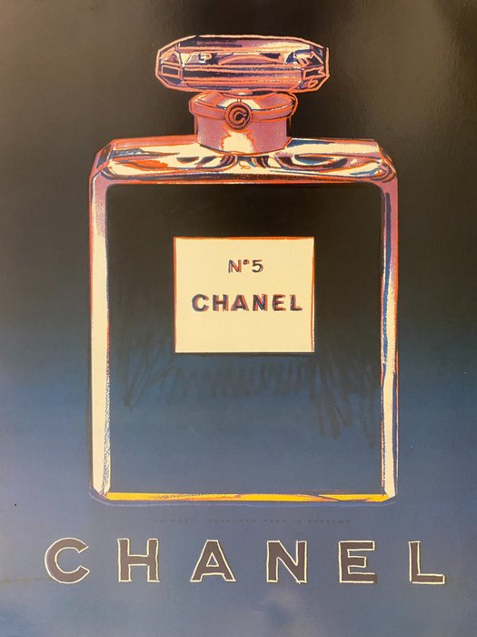Andy Warhol - Chanel n. 5: Purple/Blue (linen backed on canvas) - anii `90