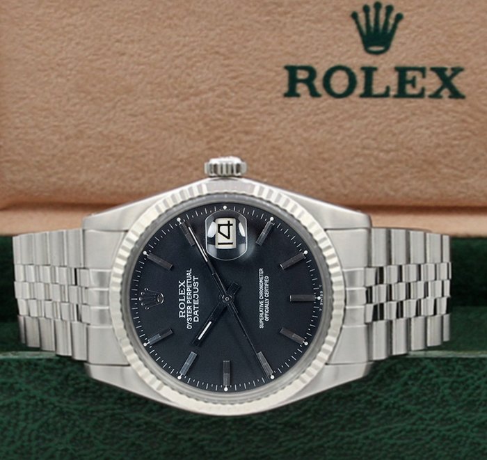 Rolex - Oyster Perpetual Datejust - Black Dial - 16014 - 中性 - 1980-1989