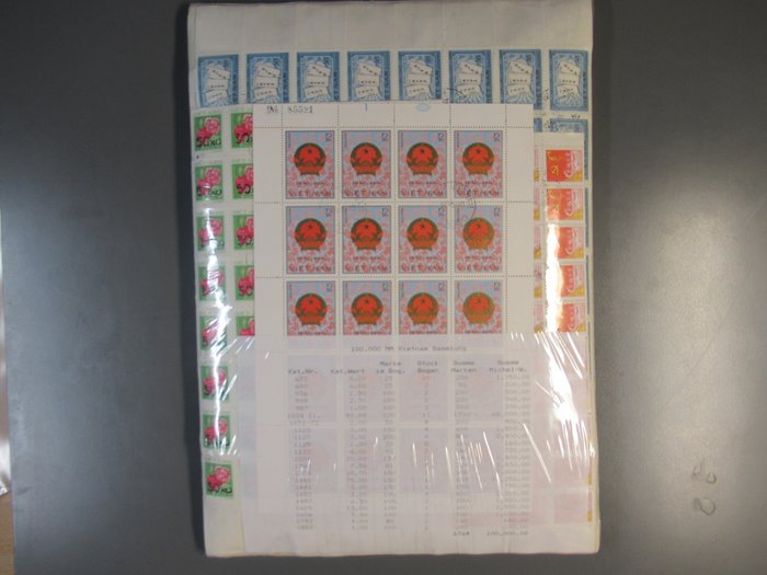 Vietnam  - Bogensammlung mit ehemaligen Katalogschlagern alter Michelwert 100.000 Michelmark
