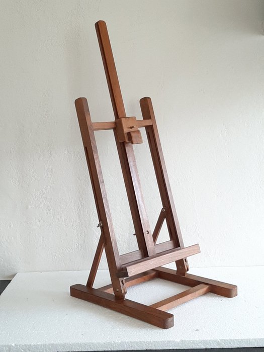 Wooden painting stand - easel. Foldable and adjustable in height - H 75 x  34 x 29 - Wood, metal - Catawiki
