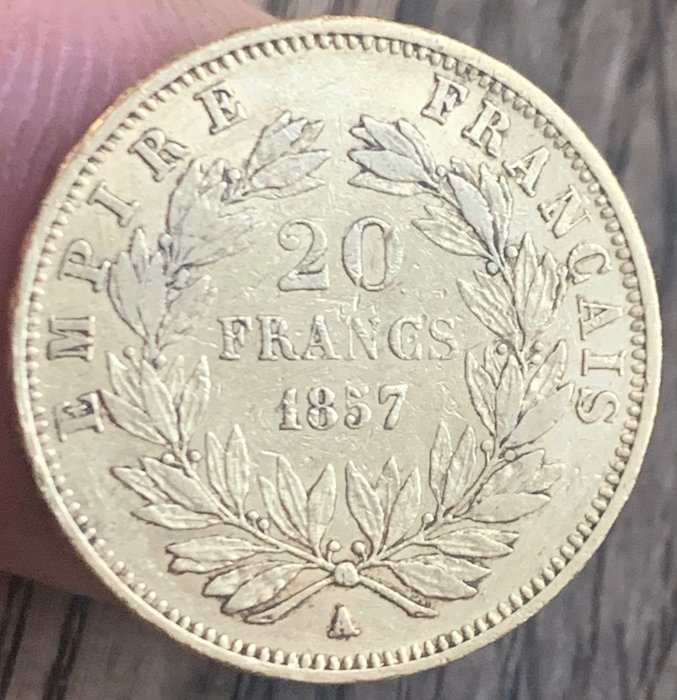 20 Francs Or 1857-A, Paris