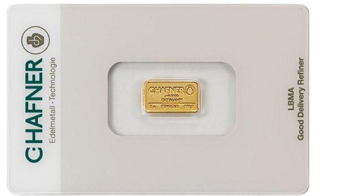 1 grama - Ouro - C. Hafner  (Sem preço de reserva)