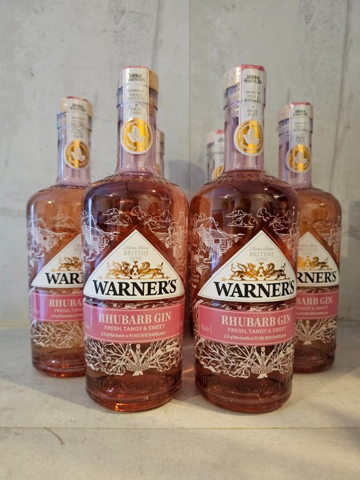Warner's - Rhubarb Gin - 70 cl - 6 flaskor