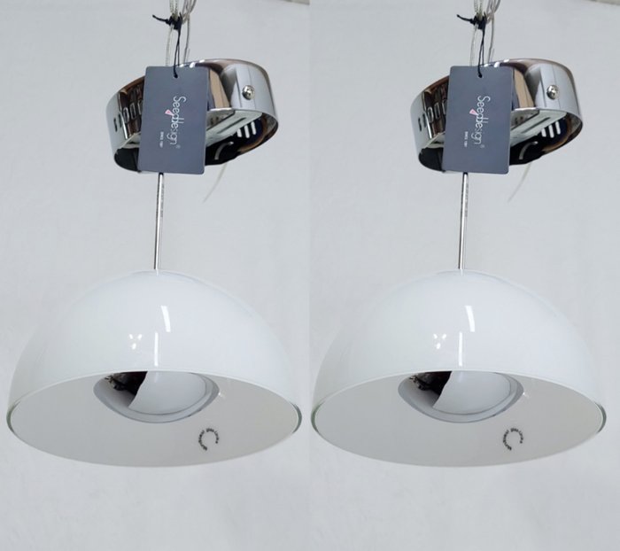 Seed Design - Hanging lamp (2) - Primo - Ø15 White - Glass, Steel