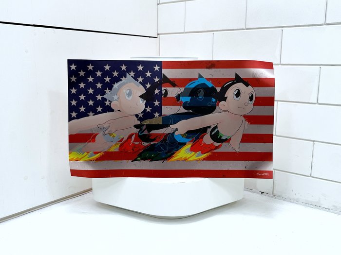 Suketchi - Astro Boy - USA Flag Crumple