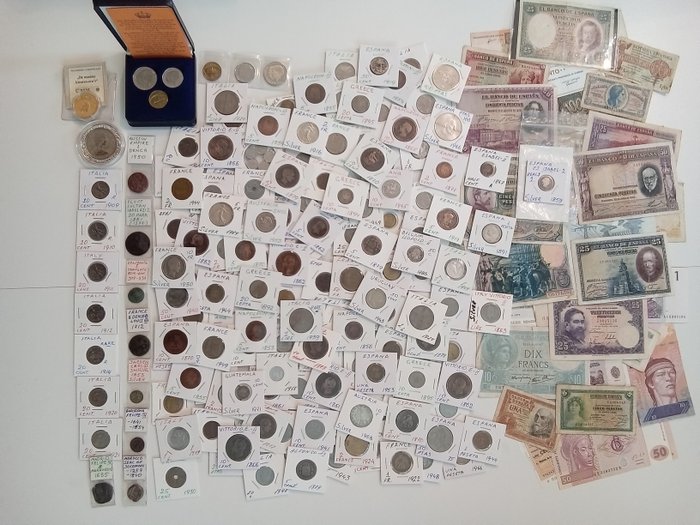Europe, World. Felipe IV (1621-1665). Collection of coins from different countries 307 - 1960s (177 pieces)