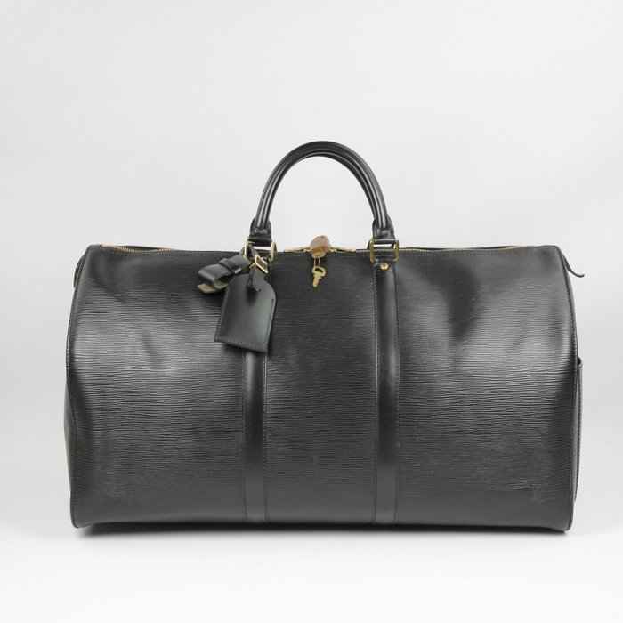 Louis Vuitton Keepall travel bag 45 in black epi leather -101110