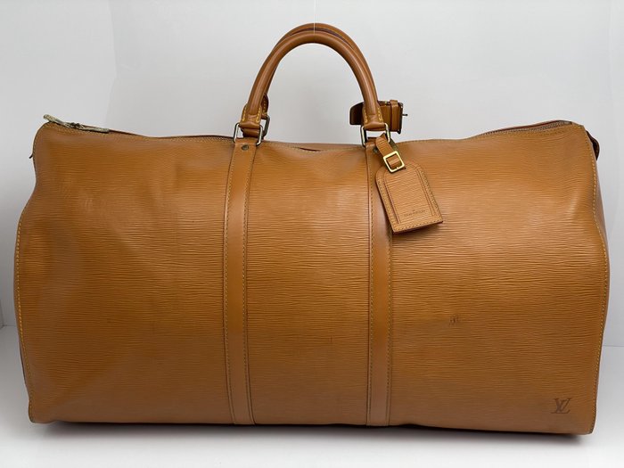 Louis Vuitton Brown Epi Leather Keepall 45 Duffel Bag Louis