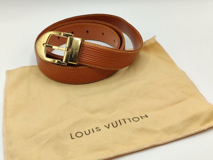Louis Vuitton Vintage Louis Vuitton Yellow Epi Leather Ceinture