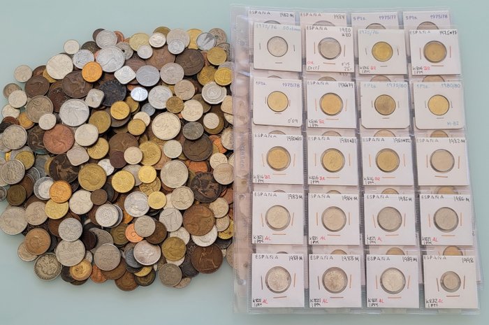 World. Lot various Worldcoins (3,500 kilo) + Various coins of  Alemania 1900-1996 mas de 200 piezas